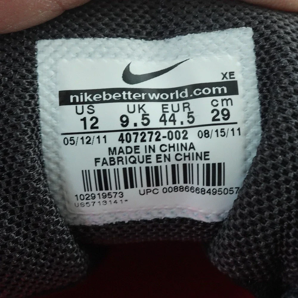 Nike Air Pegasus 27 GTX Women‎ US 12 Trail Running Shoes Waterproof Gray Red NEW